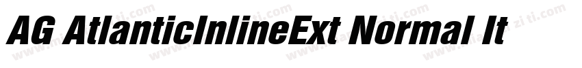 AG AtlanticInlineExt Normal Italic字体转换